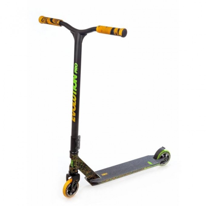 Трюковый самокат Raven Evolution Pro Orange/Green 110mm