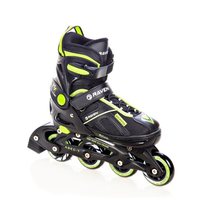 2-in-1 Inline Skates Raven Pulse Black/Lemon - different colors In Stock!