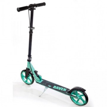 Kick Scooter with handbrake Raven Straight Black/Mint 200mm