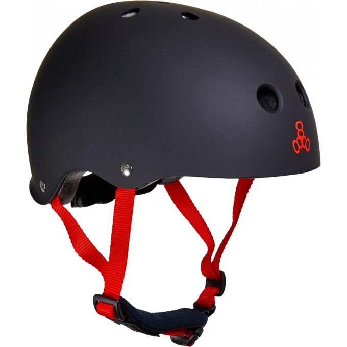 Triple Eight Lil 8 Kids Skate Helmet (46-52|Matt Black)