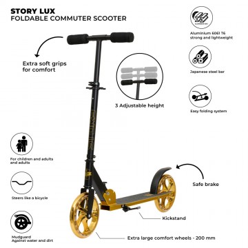 Foldable Urban Scooter Story Lux Commuter-different colors in stock!