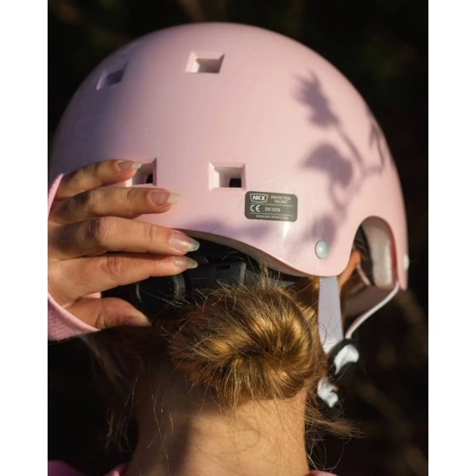 Helmet NKX Brain Saver Pink glitter-Best price!