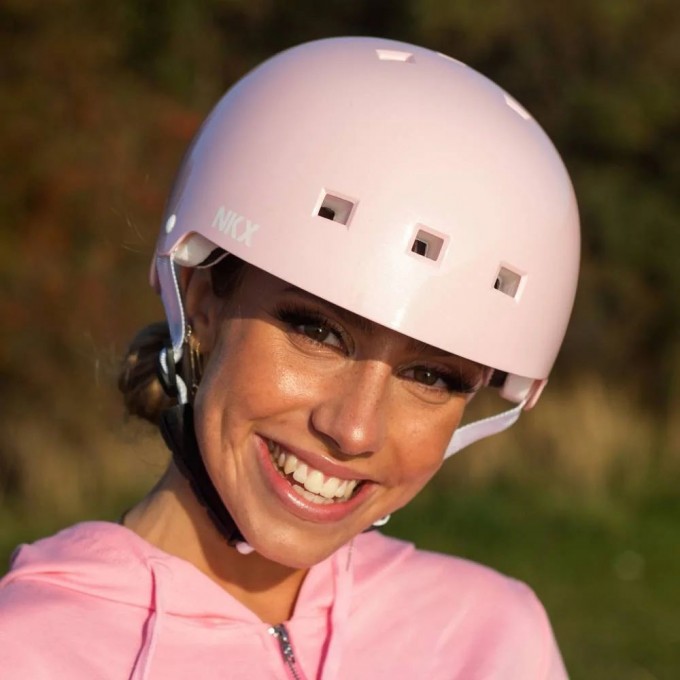 Helmet NKX Brain Saver Pink glitter-Best price!