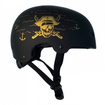 Helmet NKX Brain Saver Black/Gold Pirate-Best price!