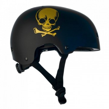 Helmet NKX Brain Saver Black/Gold Skull-Best price!