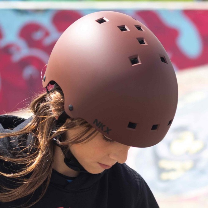 Helmet NKX Brain Saver Burgundy-Best price!