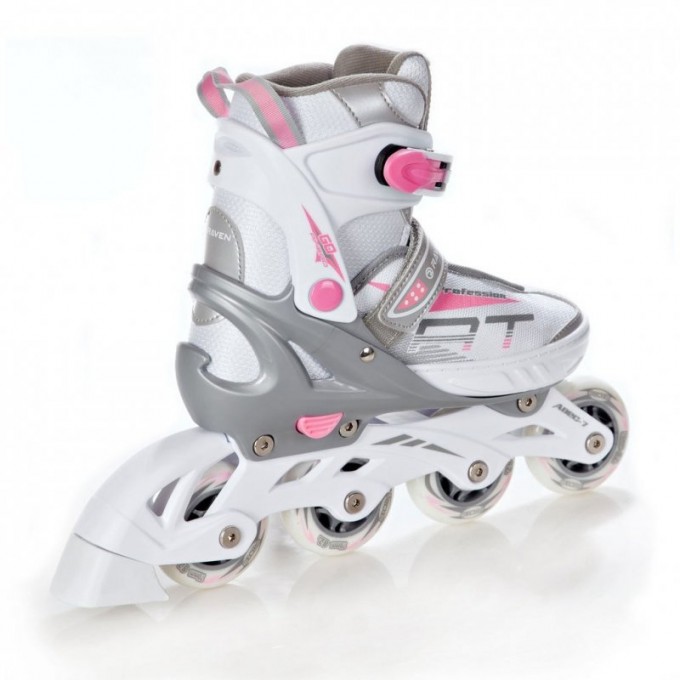 Raven Profession Inline Skates 3-in-1 White/Pink In stock! Now -30%