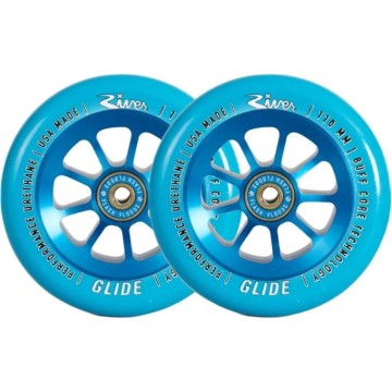 River Naturals Glide Pro Scooter Wheels 2-Pack (110mm|Sapphire)