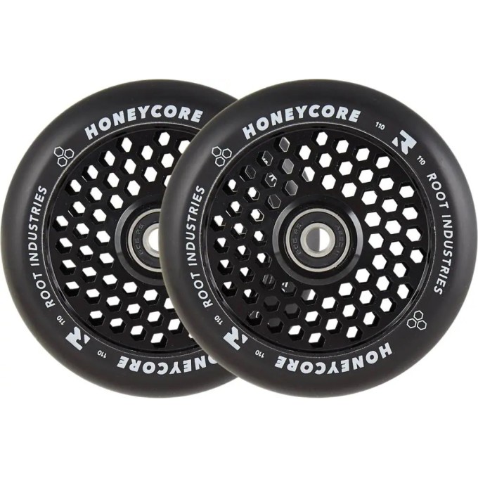 Root Honeycore Black 110mm 2-pack Pro Scooter Wheels (110mm|Black)