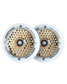 Root Honeycore White 110mm 2-pack Pro Scooter Wheels (110mm|Gold)