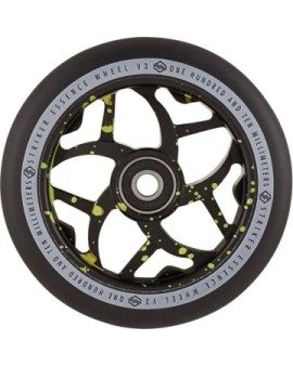 Striker Essence V3 Black Pro Scooter Wheel (110mm|Green Splash)