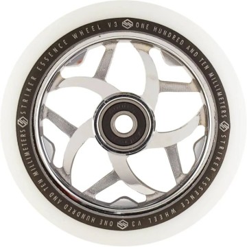 Striker Essence V3 White Pro Scooter Wheel (110mm|Chrome)