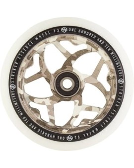 Striker Essence V3 White Pro Scooter Wheel (110mm|Snow Camouflage)