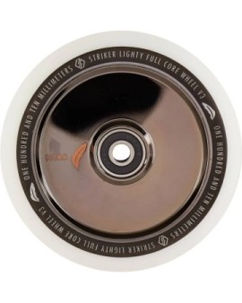 Striker Lighty Full Core V3 White Pro Scooter Wheel (110mm|Metallic Black)