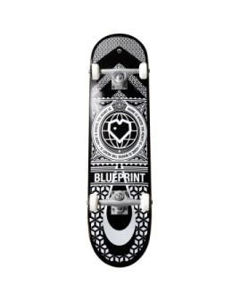 Blueprint Home Heart Complete Skateboard (8"|Black/White)