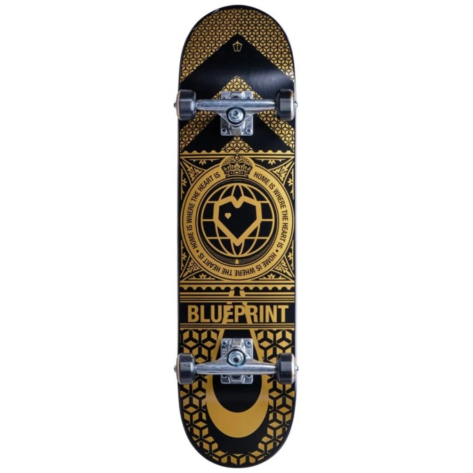 Blueprint Home Heart Complete Skateboard (8.125"|V2 Black)