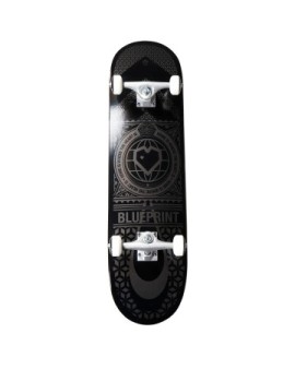 Blueprint Home Heart Complete Skateboard (8.25"|Black/Grey)