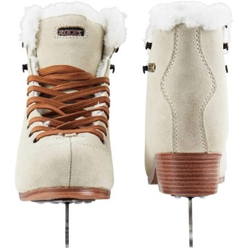 Roces Suede Eco-Fur Figure Skates (Suede Brown|38)