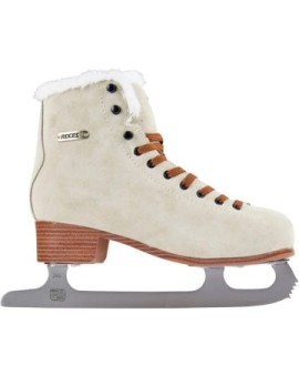 Roces Suede Eco-Fur Figure Skates (Suede Brown|39)