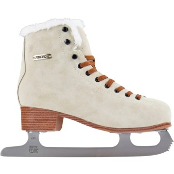 Roces Suede Eco-Fur Figure Skates (Suede Brown|41)