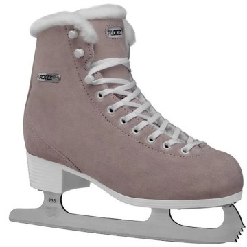 Roces Suede Eco-Fur Figure Skates (Suede Pink|42)