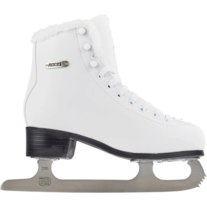 Roces Paradise Eco-Fur Figure Skates (White|36)