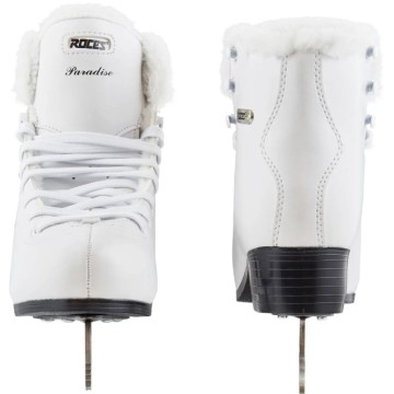 Roces Paradise Eco-Fur Figure Skates (White|38)