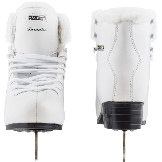 Roces Paradise Eco-Fur Figure Skates (White|40)