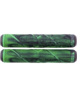 Striker Thick Logo Pro Scooter Grips (Black/Green)