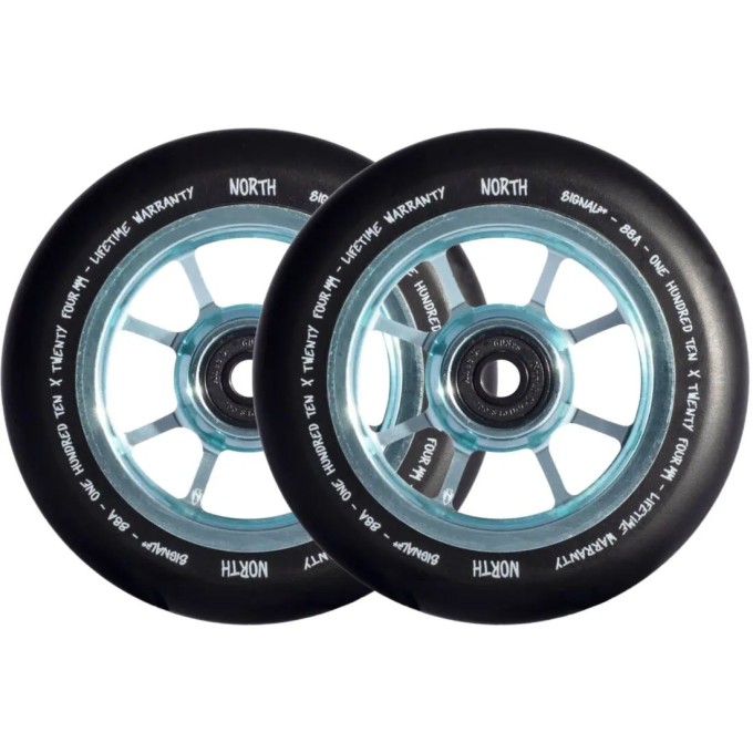 North Signal Pro Scooter Wheels 2-Pack (24mm|Jade)