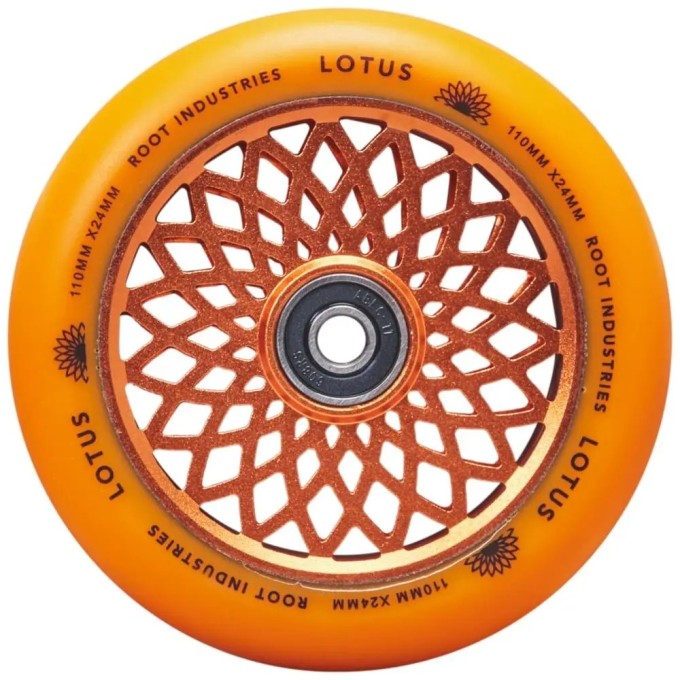 Root Lotus Pro Scooter Wheels 2-Pack (110mm|Radiant Orange)