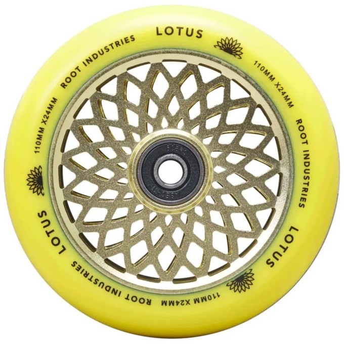 Root Lotus Pro Scooter Wheels 2-Pack (110mm|Radiant Yellow)