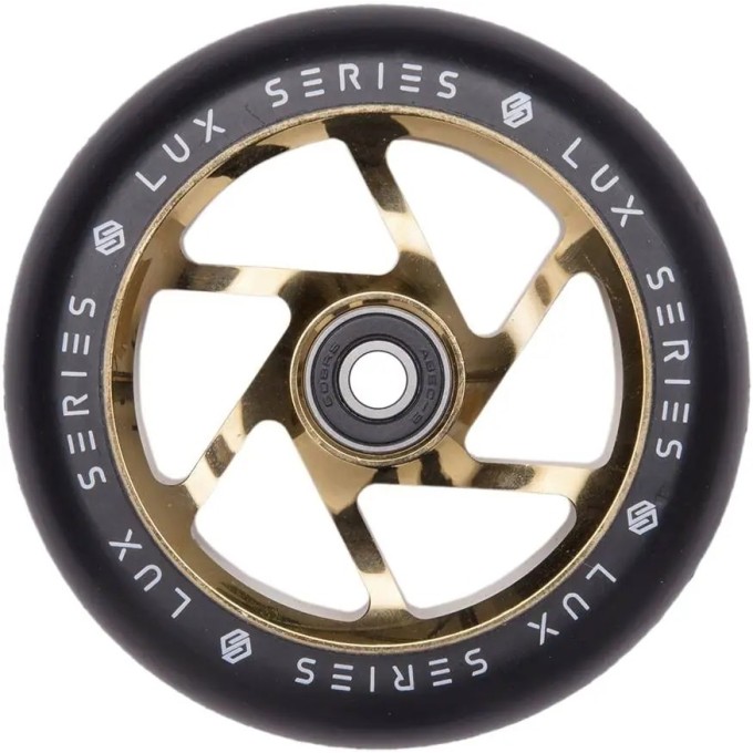 Striker Lux Spoked Pro Scooter Wheel (100mm|Gold Chrome)