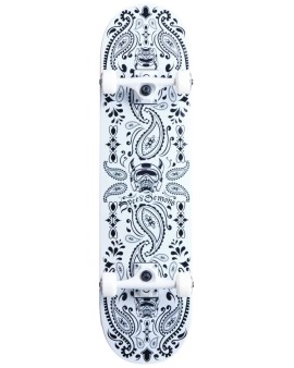 Speed Demons Bandana Complete Skateboard (8.25"|White)