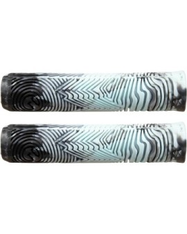 North Industry Pro Scooter Grips (Black/Ice Blue Swirl)