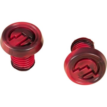 North Industry Pro Scooter Grips (Black/Red Swirl)