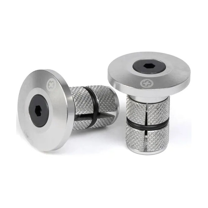 Salt Plus HQ CNC Bar Ends (Silver Polished)