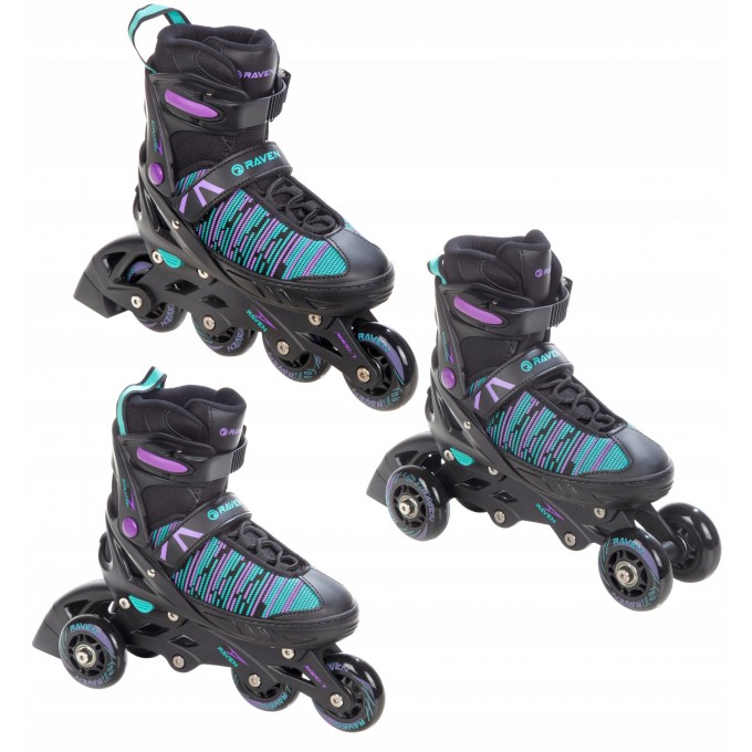 Inline Skates Raven Cande Black/Mint/Violet-Best price!