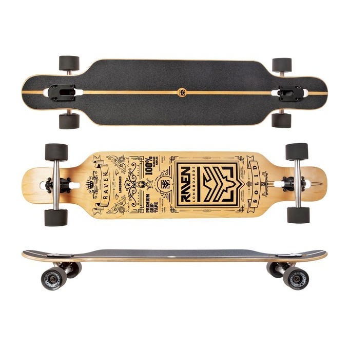 Longboard Raven Solid 70mm, ABEC9