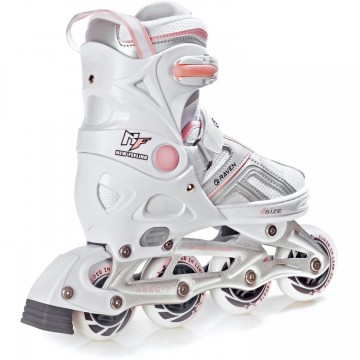 2-in-1 Inline Skates Raven Pulse White/Pink - different colors In Stock!