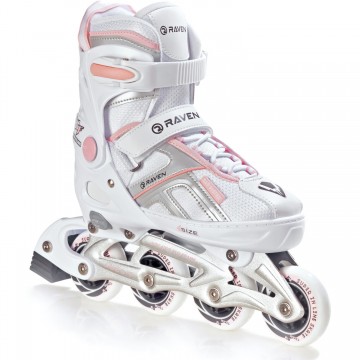 2-in-1 Inline Skates Raven Pulse White/Pink - different colors In Stock!