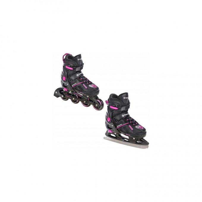 2-in-1 Inline Skates Raven Pulse Black/Fuchsia- different colors In Stock!