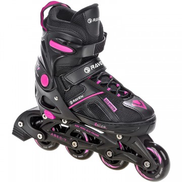 2-in-1 Inline Skates Raven Pulse Black/Fuchsia- different colors In Stock!