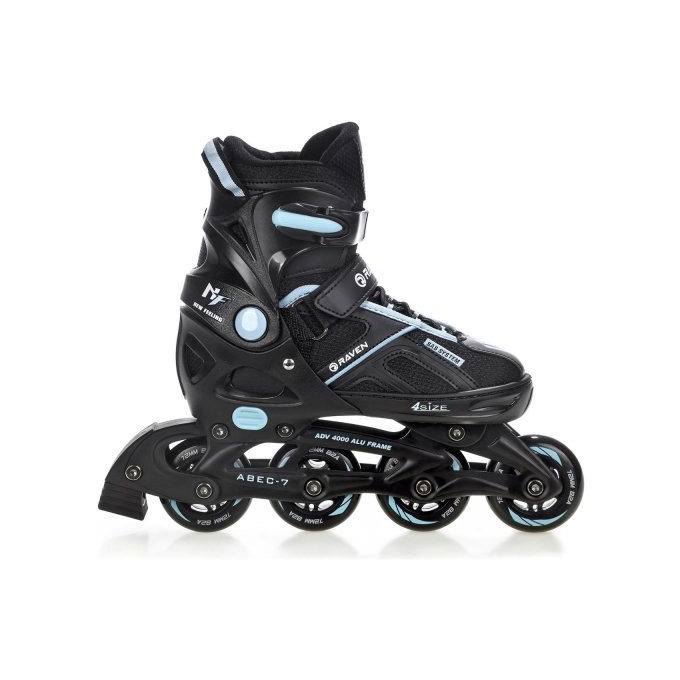 2-in-1 Inline Skates Raven Pulse Black/Cyan - different colors In Stock!