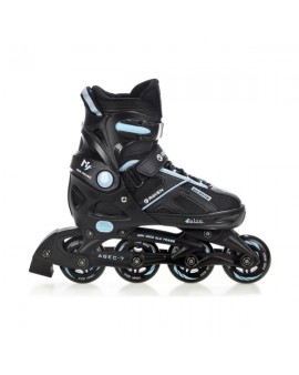 2-in-1 Inline Skates Raven Pulse Black/Cyan