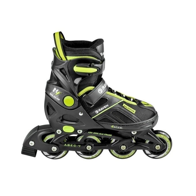 2-in-1 Inline Skates Raven Pulse Black/Lemon - different colors In Stock!