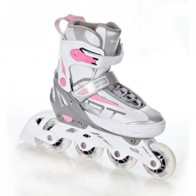 Raven Profession Inline Skates 3-in-1 White/Pink In stock! Now -30%