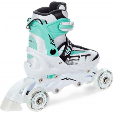 Raven Profession Inline Skates 3-in-1 White/Mint In stock! Now -30%