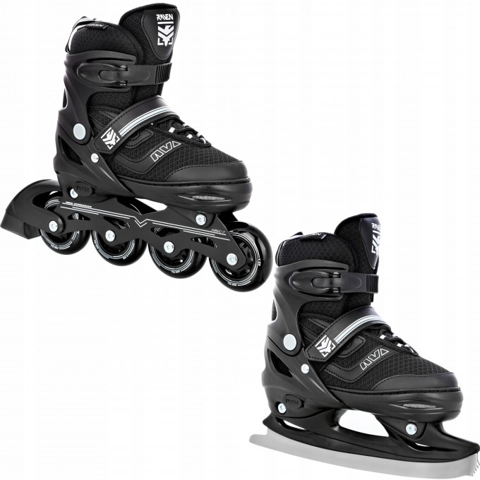 2-in-1 Inline Skates Raven Drill Black - All models in Stock!