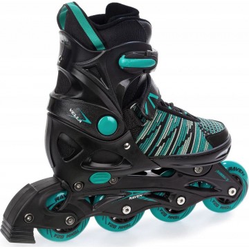 Inline Skates Raven Vella Black/Mint with adjustable size - Great quality roller skates with best price!